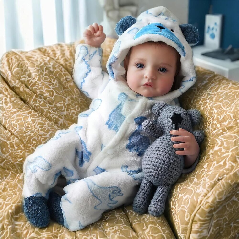 🆕20Inch Cute Soft Vinyl Realistic Baby Doll Elijah Boy Real Life Baby Dolls